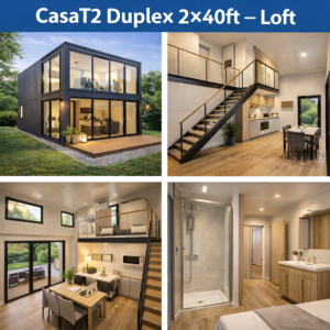 CasaT2 Duplex 2×40ft – Loft