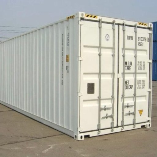 Contentor de transporte Hc branco de 40 pés