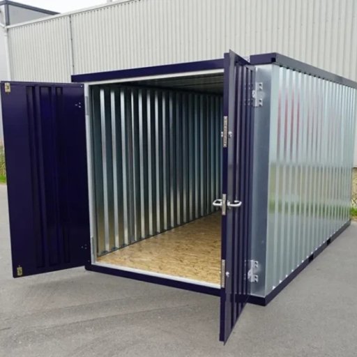 Contentor FOCO azul aço 2 x 2 m – Porta dupl