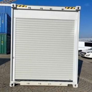 Contentor High Cube de 6 metros com portas de enrolar