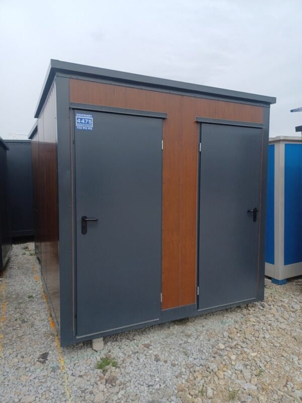 Contentor sanitário duplo com 2 cabines – sanita e chuveiro