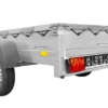 Reboque para automóveis Garden Trailer 201 KIPP 200×125 cm 750 kg [com lona plana, roda de apoio e suporte de lona]-Novo