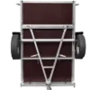 Reboque para automóveis Garden Trailer 201 KIPP 200×125 cm 750 kg [com lona plana, roda de apoio e suporte de lona]-Novo