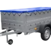Reboque com dois eixos Garden Trailer 264/2 KIPP incl. taipais adicionais e lona plana-Novo