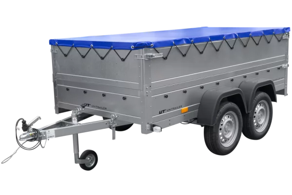 Reboque com dois eixos Garden Trailer 264/2 KIPP incl. taipais adicionais e lona plana-Novo